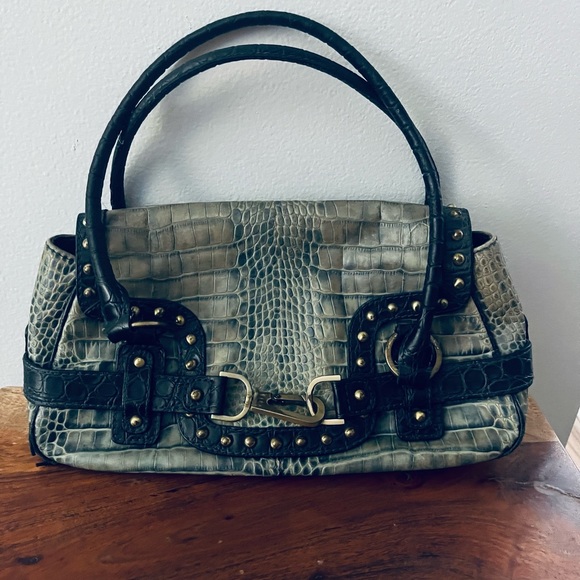 Rafe nyc handbag. Turquoise and navy alligator skin - Picture 10 of 10